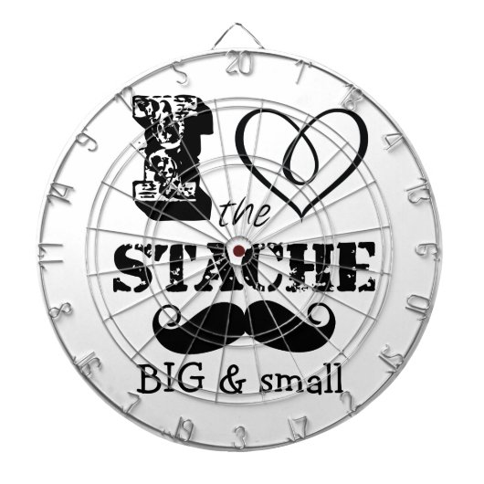 Het Stache Mustache Pattern Dartbord (Voorkant)