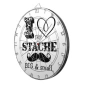 Het Stache Mustache Pattern Dartbord (Voorkant Rechts)