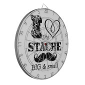 Het Stache Mustache Pattern Dartbord (Voorkant Links)