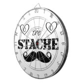 Het Stache Mustache Pattern Dartbord (Voorkant Rechts)