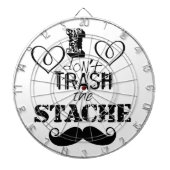 Het Stache Mustache Pattern Dartbord (Voorkant)