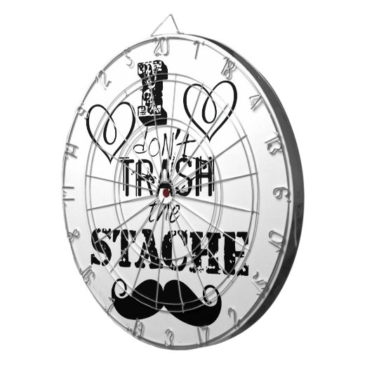 Het Stache Mustache Pattern Dartbord (Voorkant Rechts)