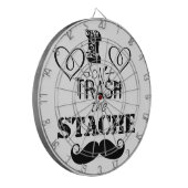 Het Stache Mustache Pattern Dartbord (Voorkant Links)