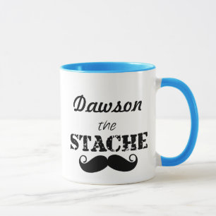 Het Stache Mustache Pattern Mok