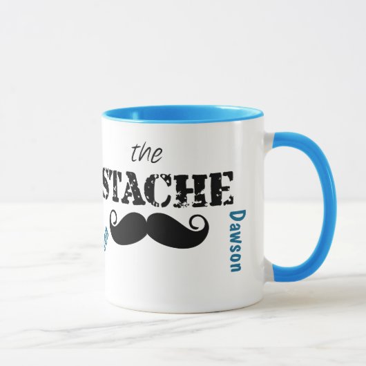 Het Stache Mustache Pattern Mok (Rechts)