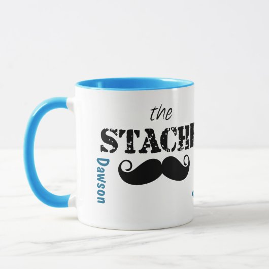 Het Stache Mustache Pattern Mok (Links)