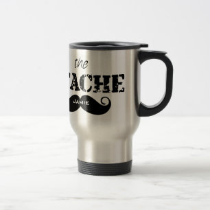 Het Stache Mustache Pattern Reisbeker