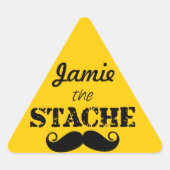 Het Stache Mustache Pattern Sticker (Voorkant)