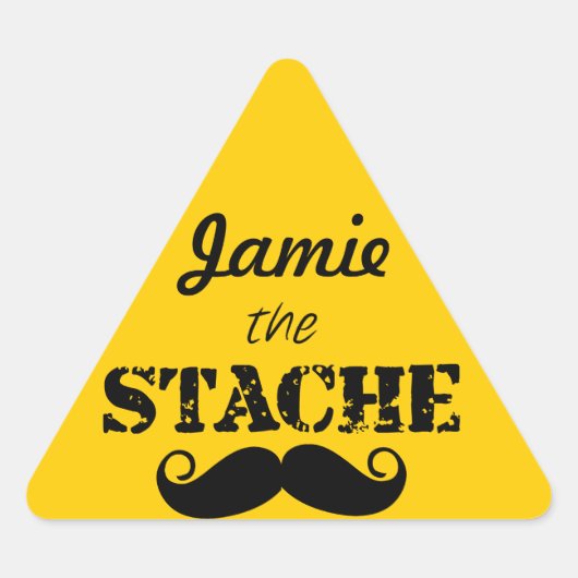 Het Stache Mustache Pattern Sticker (Voorkant)