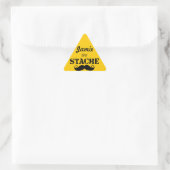 Het Stache Mustache Pattern Sticker (Tas)