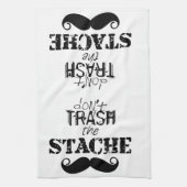 Het Stache Mustache Pattern Theedoek (Verticaal)
