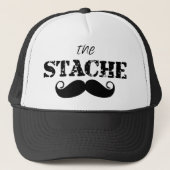 Het Stache Mustache Pattern Trucker Pet (Voorkant)