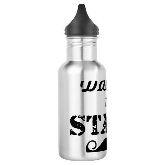 Het Stache Mustache Pattern Waterfles (Links)