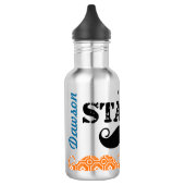 Het Stache Mustache Pattern Waterfles (Links)