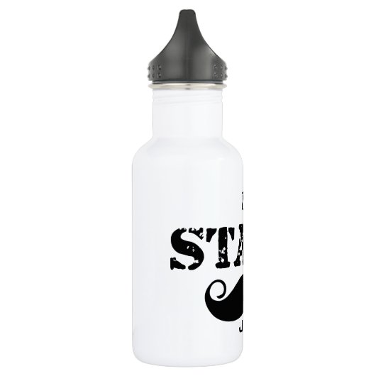 Het Stache Mustache Pattern Waterfles (Links)