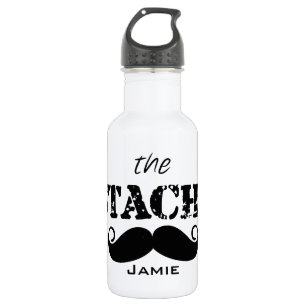 Het Stache Mustache Pattern Waterfles
