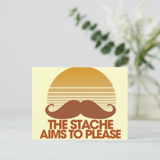 Het Stache wil behagen Briefkaart (Staand voorkant)