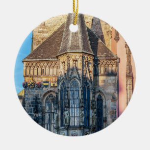 Het stadhuis met kapel op het Oude Stad Plein - Pr Keramisch Ornament