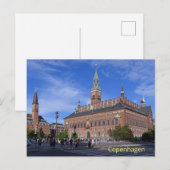Het stadhuis van Kopenhagen op een zonnige zomerda Briefkaart (Voorkant / Achterkant)