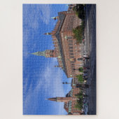 Het stadhuis van Kopenhagen op een zonnige zomerda Legpuzzel (Verticaal)