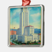 Het stadhuis van Los Angeles Metalen Ornament (Links)