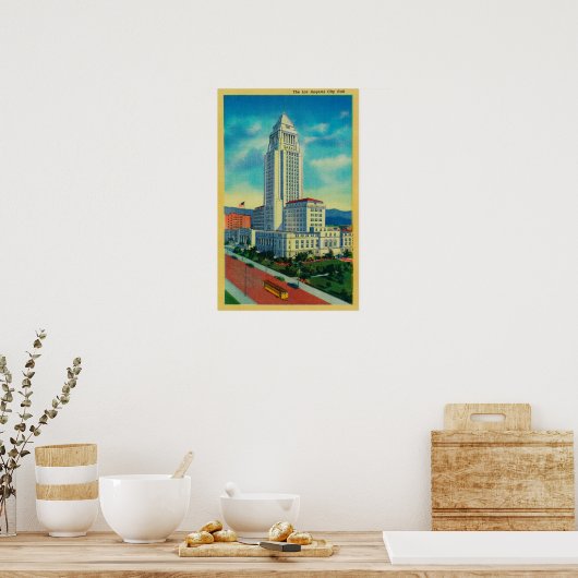 Het stadhuis van Los Angeles Poster (Keuken)