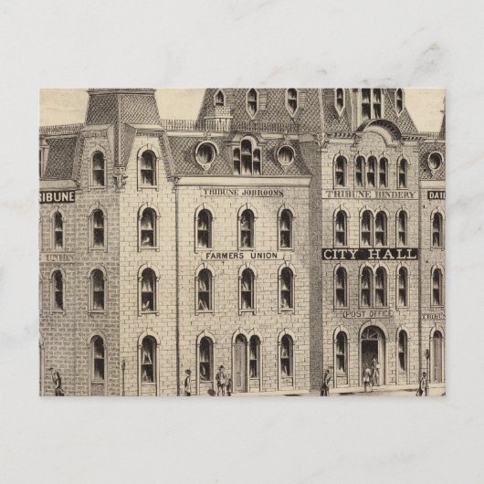 Het stadhuis van Minneapolis, Minnesota Briefkaart (Voorkant)