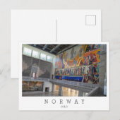 Het stadhuis van Oslo, Noorwegen Briefkaart (Voorkant / Achterkant)
