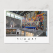 Het stadhuis van Oslo, Noorwegen Briefkaart (Voorkant)