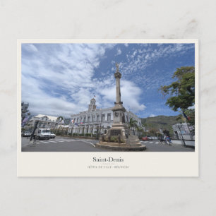 Het stadhuis van Saint-Denis en de Zegezuil Briefkaart