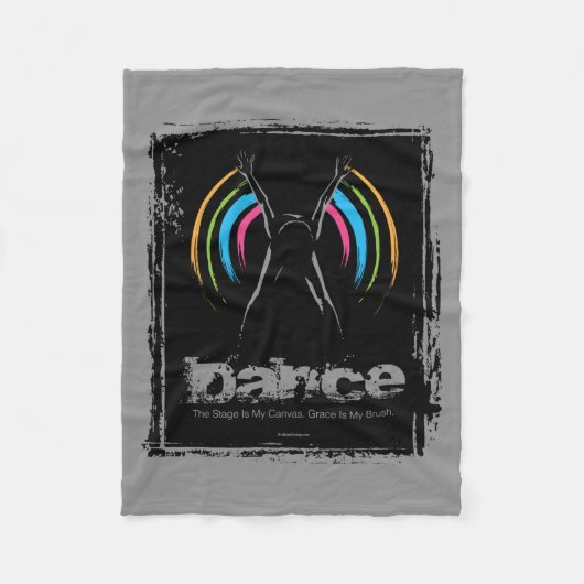 Het stadium is Mijn Canvas (Dance) Fleece Deken (Voorkant)