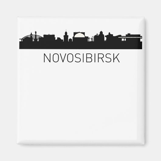 Het stadsbeeld van Novosibirsk Magneet (Voorkant)