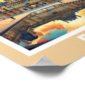 Het stadsbeeld van Parijs - Iconisch Poster (Hoek)