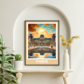 Het stadsbeeld van Parijs - Iconisch Poster
