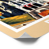 Het stadsbeeld van Parijs - Iconisch Poster (Hoek)