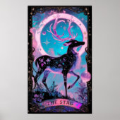 Het Stag Tarot Kaart Witchy Poster (Voorkant)