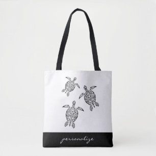 Het StammenDier Tatoo van schildpadden Tote Bag