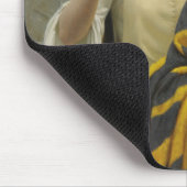 Het standaard vaandel borduren (Middeleeuwse vrouw Muismat (Hoek)