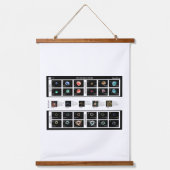 Het standaardmodel van deeltjes hangend wandkleed (Voorkant)