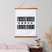 Het standaardmodel van deeltjes hangend wandkleed (Slaapkamer)