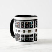 Het standaardmodel van deeltjes mok (Voorkant links)