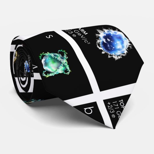 Het standaardmodel van deeltjes stropdas (Opgerold)