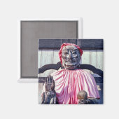 Het standbeeld Pindola Bharadvaja in Nara - Japan Magneet (Voorkant / Achterkant)