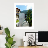 Het standbeeld van de Alpine Club Poster (Thuiskantoor)