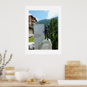 Het standbeeld van de Alpine Club Poster (Keuken)