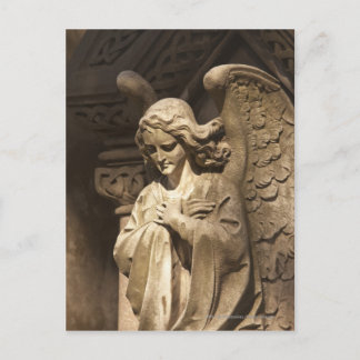 Het Standbeeld van de engel met Gekruiste Handen, Briefkaart