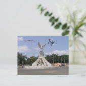 Het standbeeld van de vredesduif in Lomé Togo Briefkaart