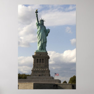 Het Standbeeld van de Vrijheid op Liberty Island i Poster
