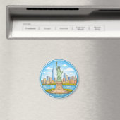 Het Standbeeld van de Vrijheid van New York Magneet (Insitu (Vaatwasser))