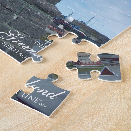 Het standbeeld van Hans Egede Legpuzzel (Zijkant)